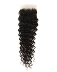 curly 4x4 lace closure natural black virgin hair