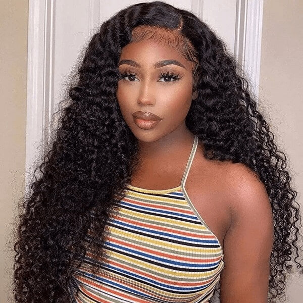 hd lace wigs 13x6 transparent lace deep wave wig for black women