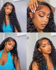 qvr hd lace wigs deep wave full lace frontal wig for natural style