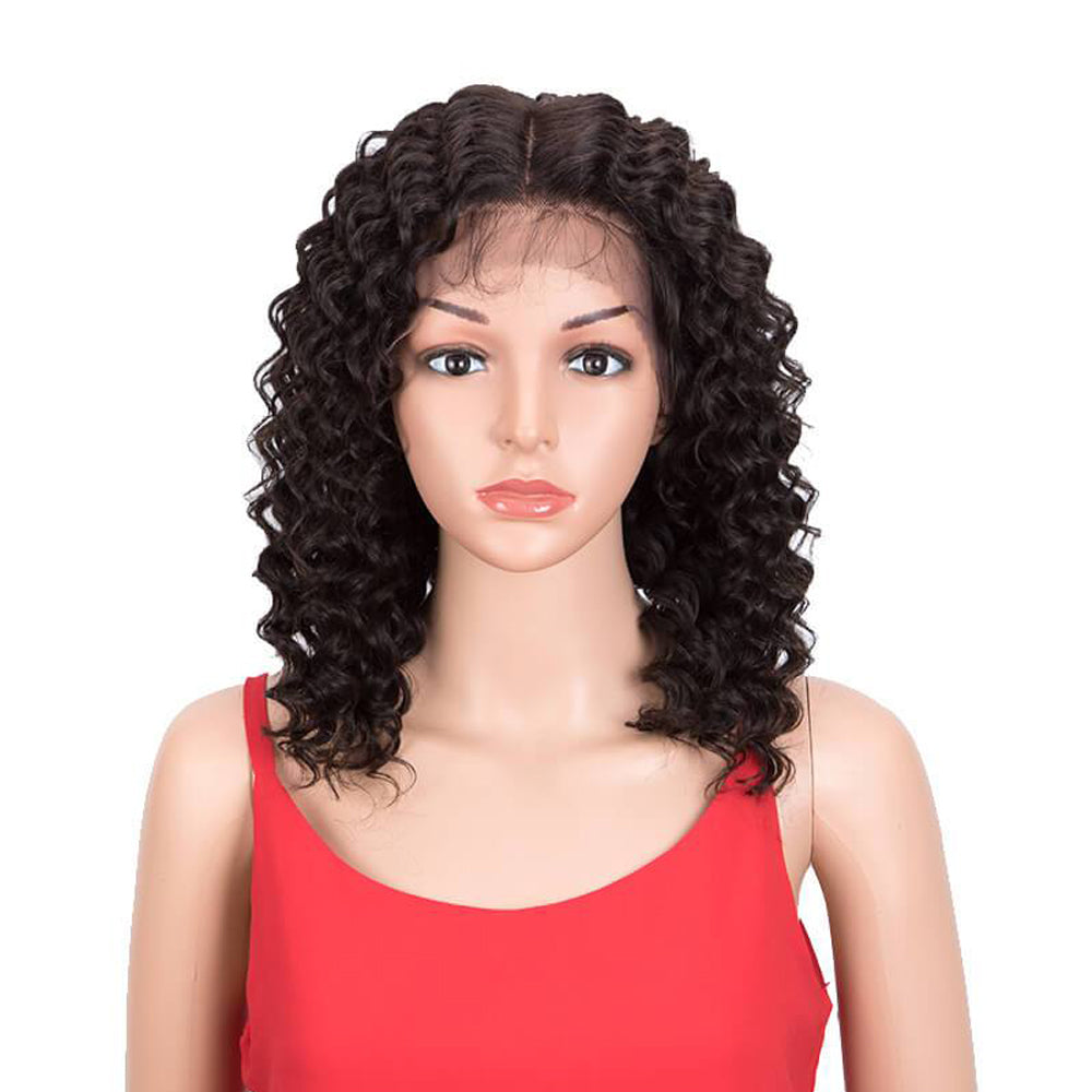 qvr wigs virgin human hair lace wig for black women