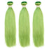 qvr biscay green straight human hair bundles