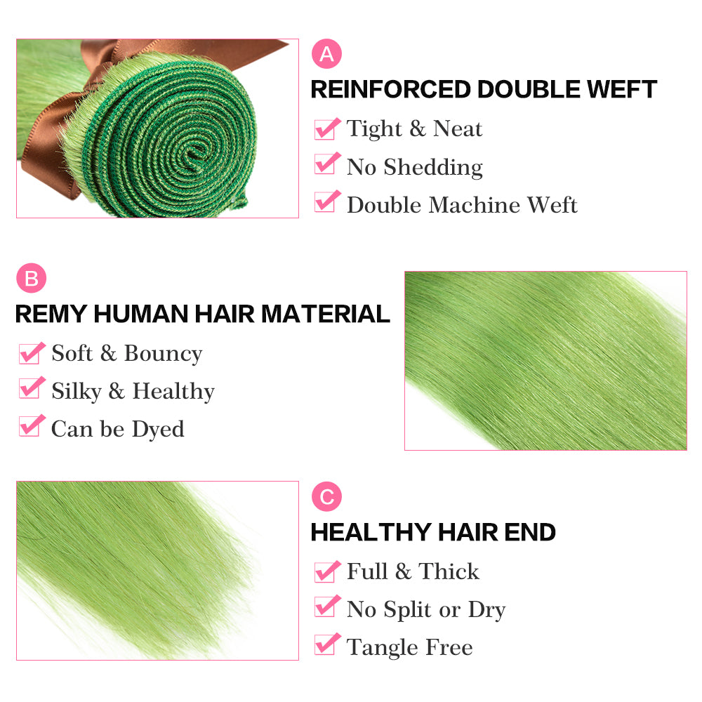 advantages of qvr biscay green straight human hair bundles