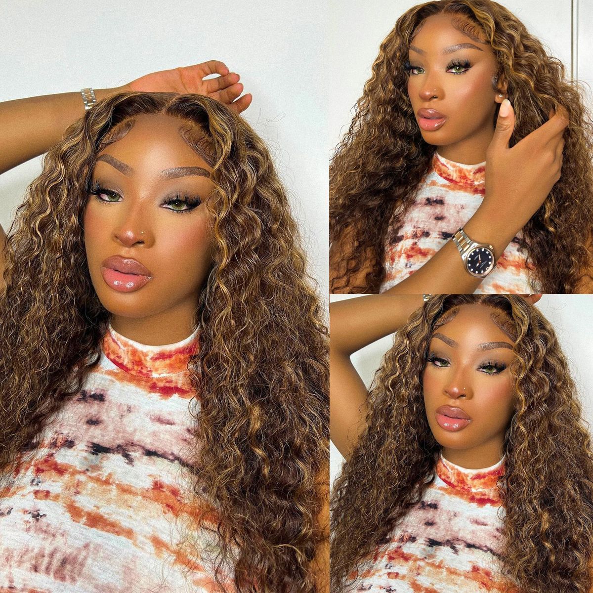 qvr wigs deep wave with kinky curly texture for black women