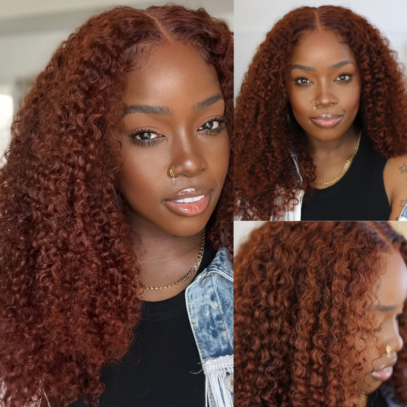 glueless lace wigs kinky curly for defined, voluminous curls