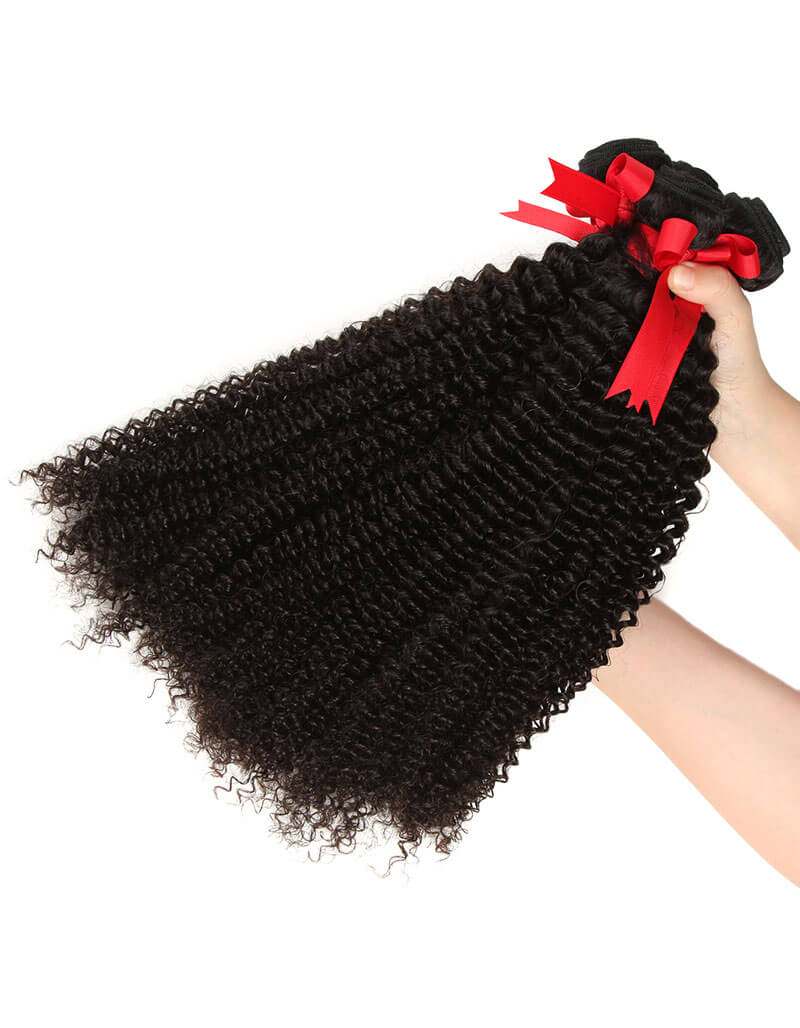 machine weft natural black malaysian hair deep curly human hair bundles