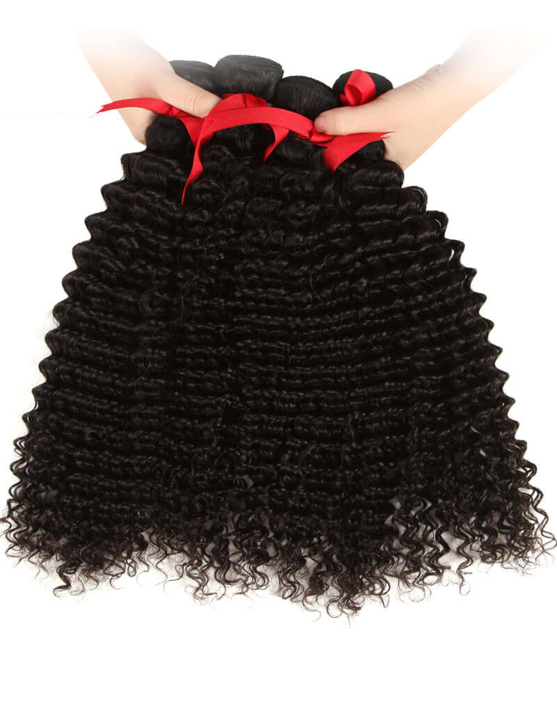 natural black malaysian deep curly human hair bundles