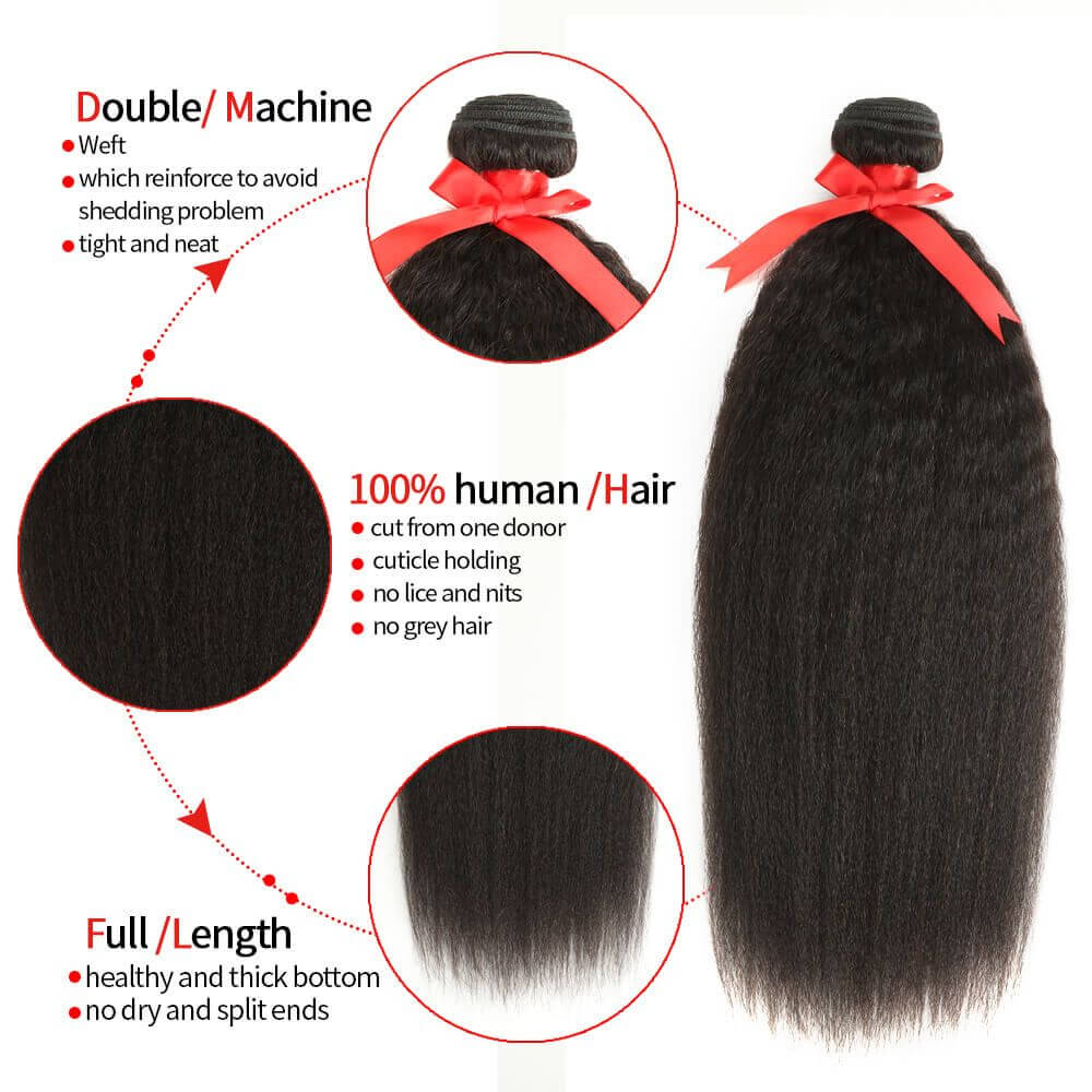 advantages of qvr monogolian kinky straight natural black human hair bundles