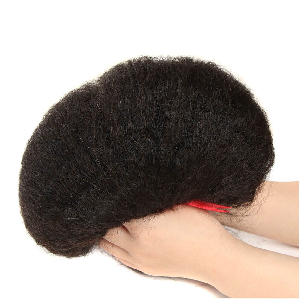 soft mongolian kinky straight human hair bundles 3 bundles