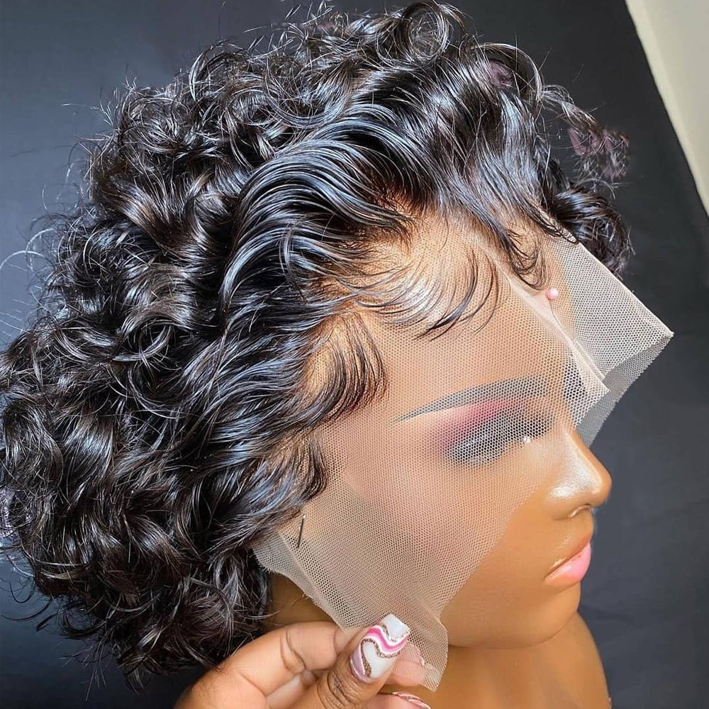 soft and full short pixie cut wigs for black girls