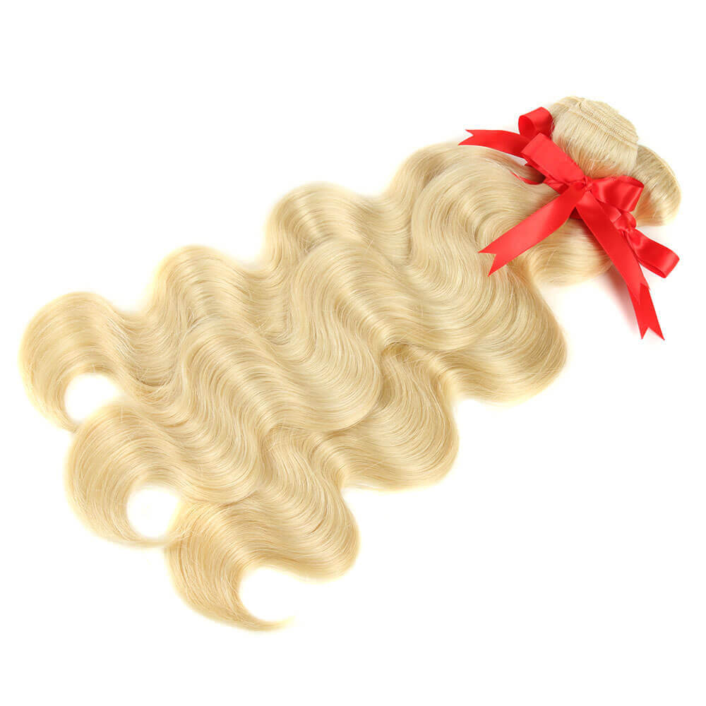 russian blonde body wave virgin human hair 3 bundles