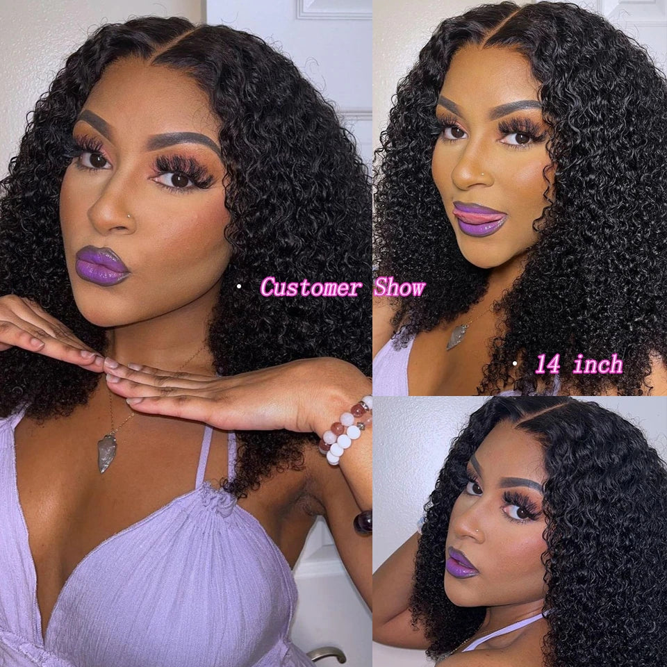 Elegant Short Bob Wigs for Black Women - Human Hair, 4x4 Lace Closure