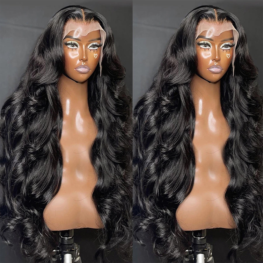 30 inch body wave hd lace wigs human hair lace front for flawless finish