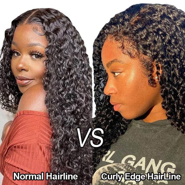 qvr wigs kinky curly 13x4 lace frontal with curly edge hairline for women