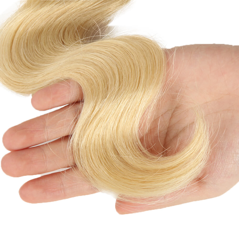 healthy end honey blonde body wave human hair bundle 1pc