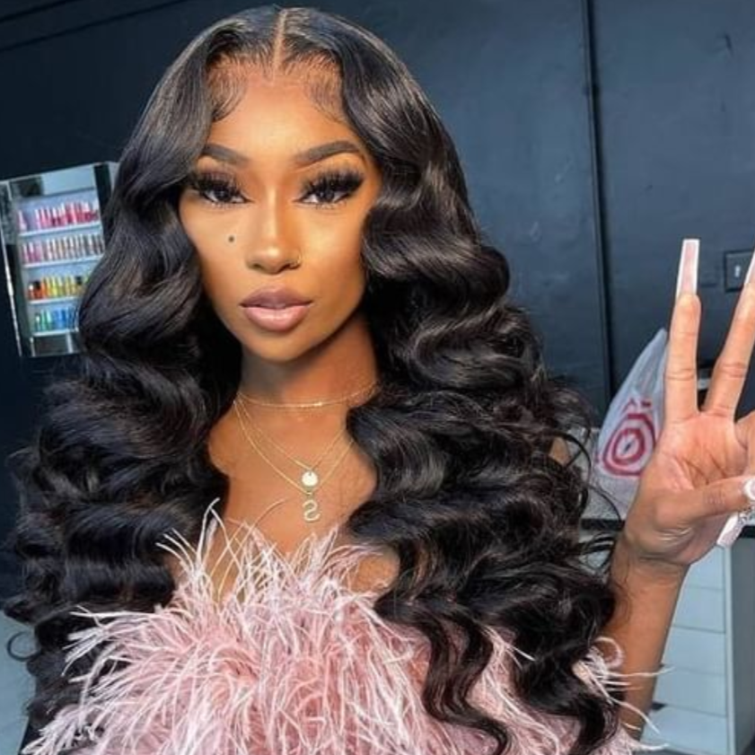 qvr wigs 24 inch loose wave for black women