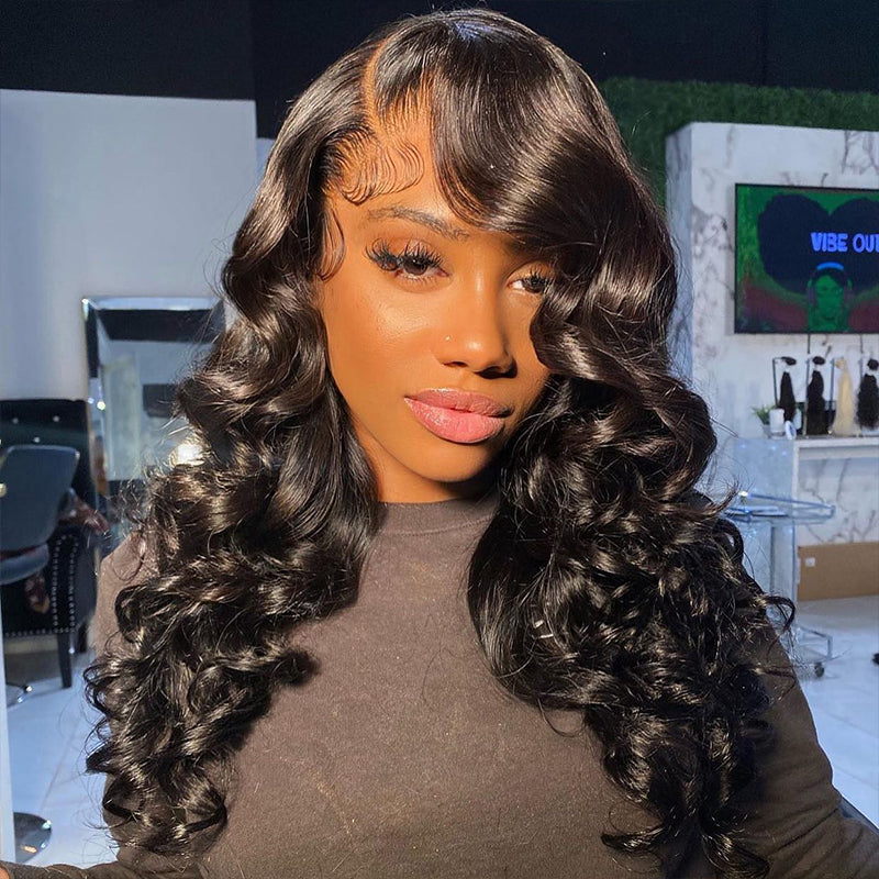 soft and flowing human hair lace wigs for black women