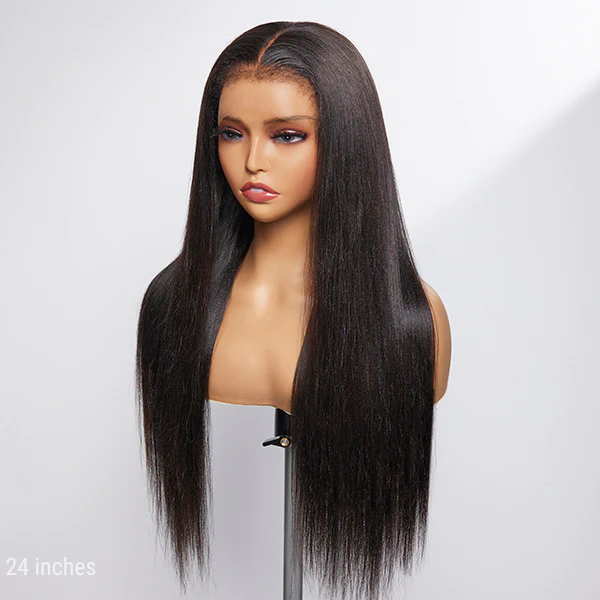 qvr wigs 4c edge hairline straight with kinky edges