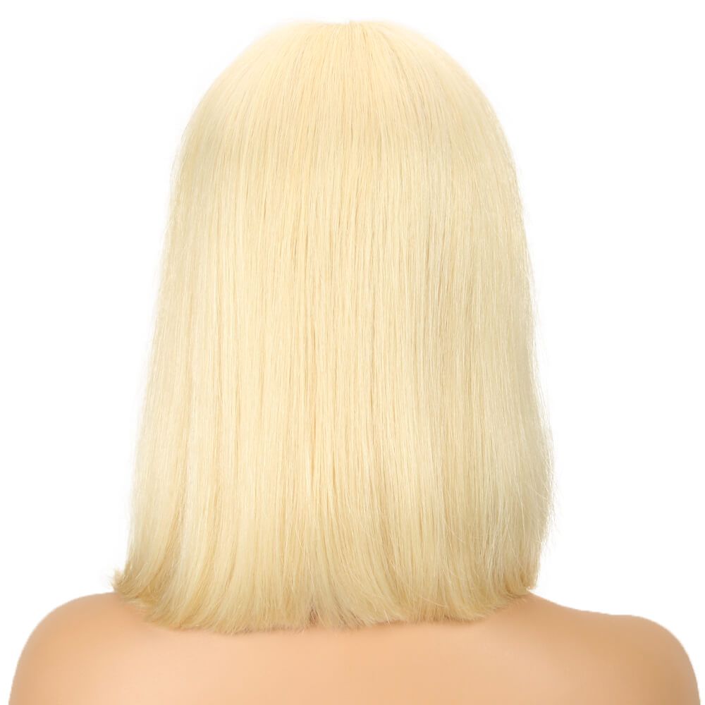 lace front blonde short bob wigs for everyday wear