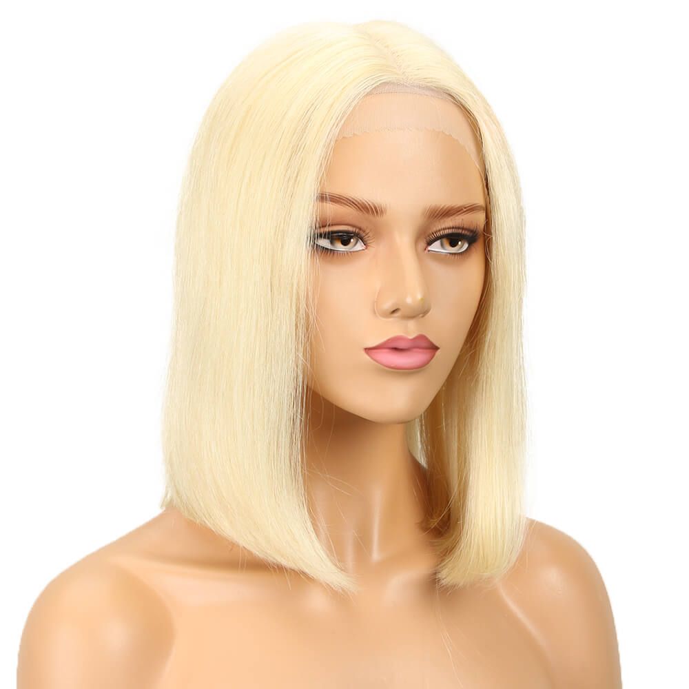 vibrant 613 color human hair bob wigs for bold looks