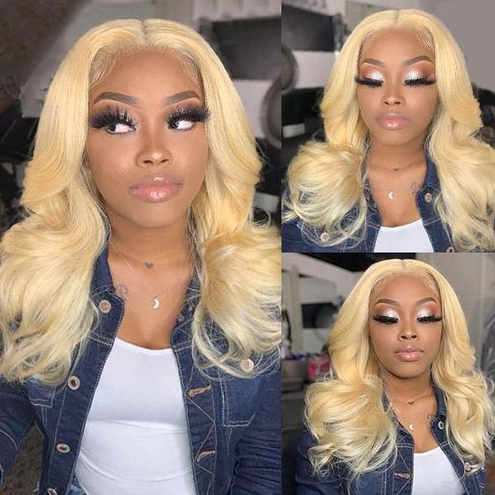 restyled body wave 613 blonde brazilian human hair bundles
