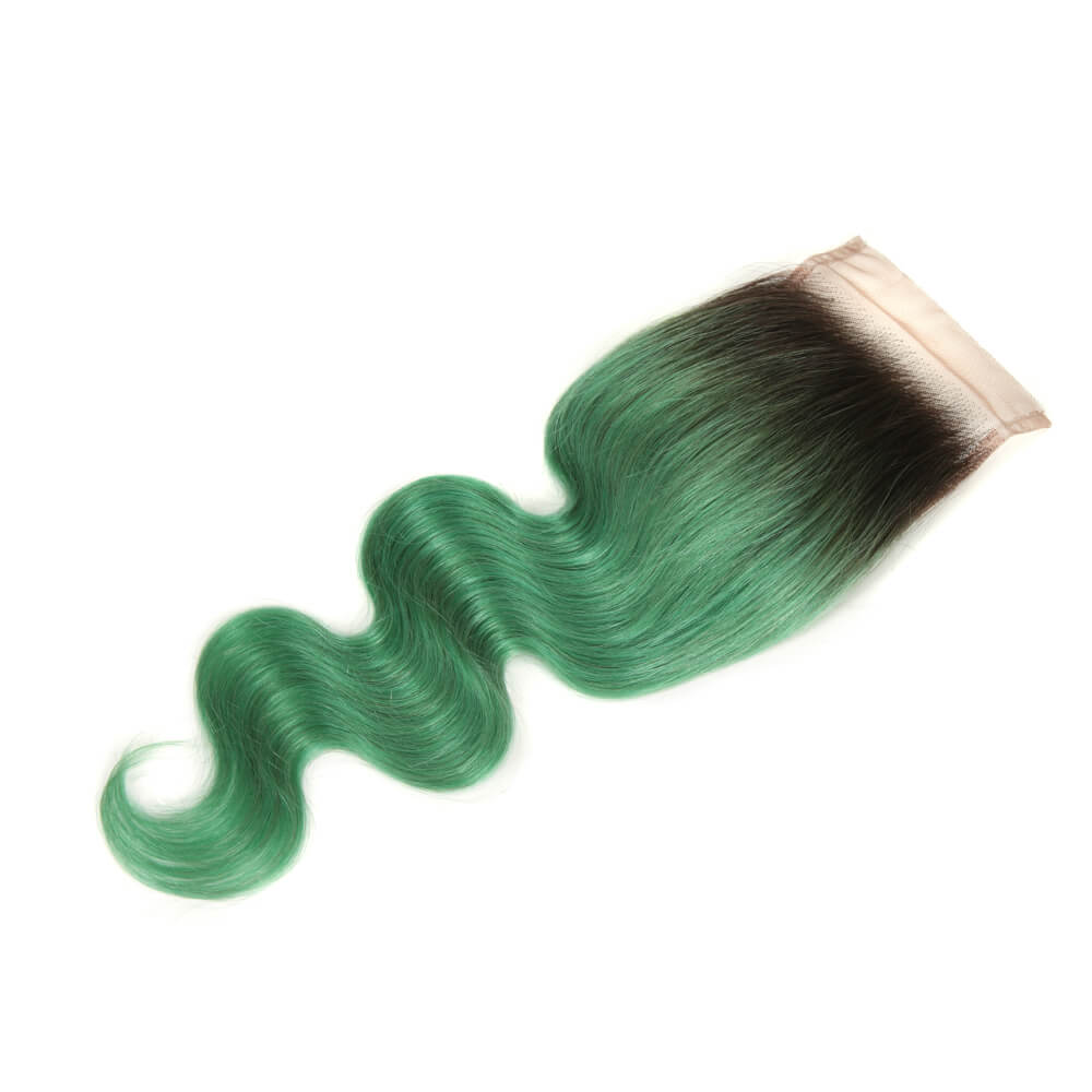 tt1b/tuqiv body wave human hair weave with 4x4 closure