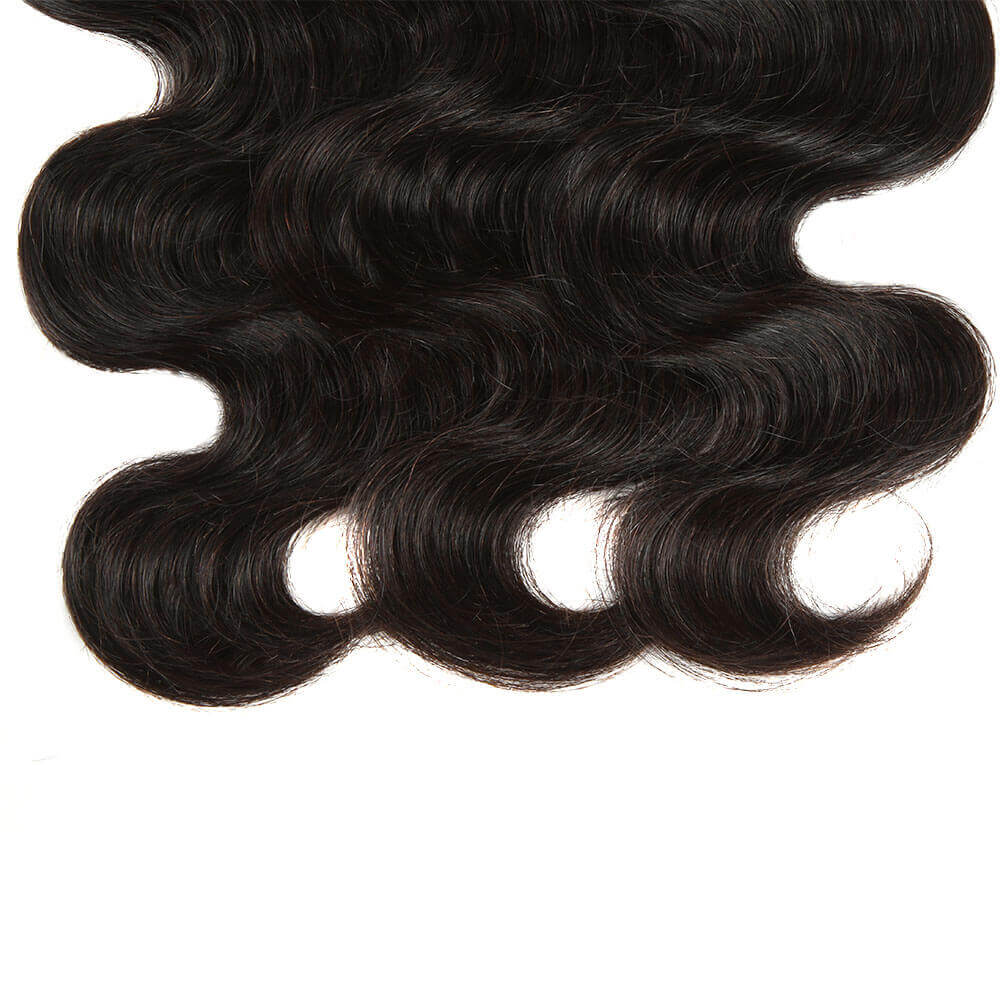 no split end body wave natural black human hair bundles