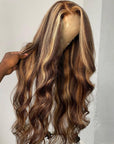 human hair lace wigs honey blonde 13x4 body wave hd lace frontal for black women