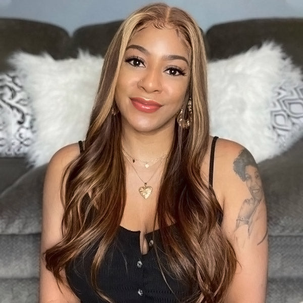 qvr wigs honey blonde 13x4 lace front hd body wave human hair wig