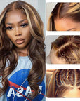 human hair wigs for black women with subtle balayage highlights