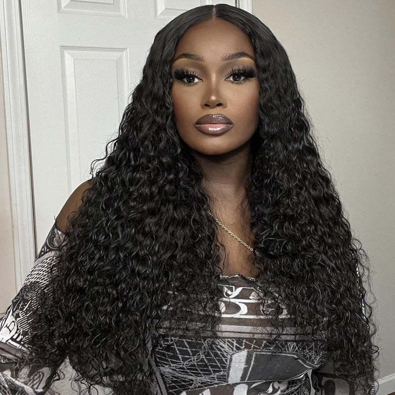 glueless human hair wigs with flowy bohemian curls, perfect for natural looks