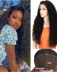 qvr lace frontal wigs, remy human hair curly wave