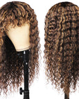 qvr glueless wigs with bangs for a stylish, effortless look