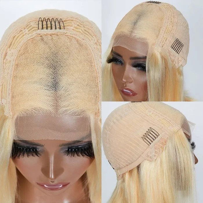 blonde human hair bob wigs for african american queens