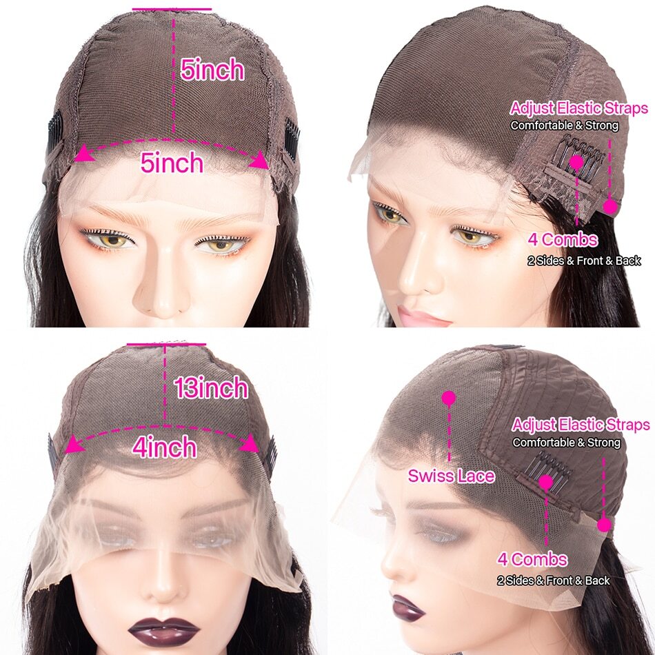 QVR 99J Burgundy Deep Wave Wigs Remy Human Hair Glueless Wigs 16-30 Inch Colored Curly 13x4 Lace Frontal Wigs