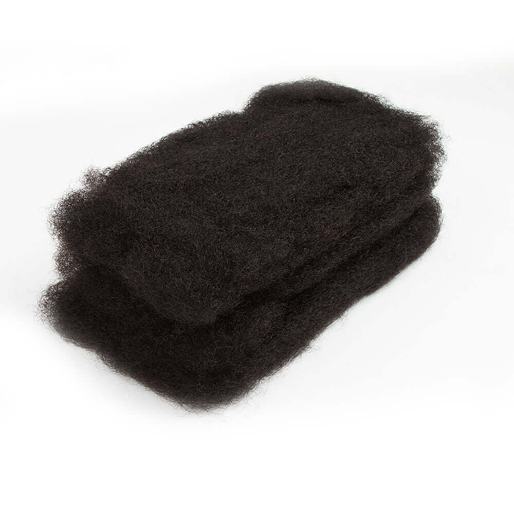 QVR 100% Human Hair Afro Kinky Bulk Natural Color 