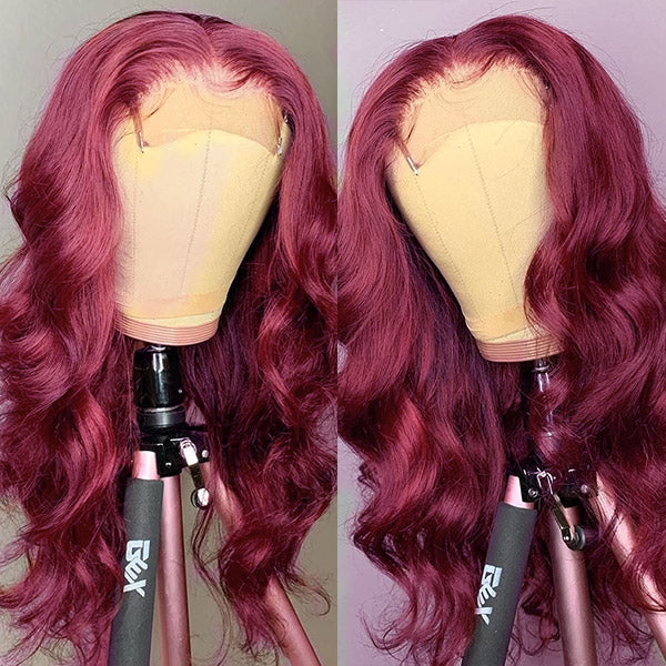soft body wave qvr wigs in rich 99j color
