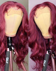 soft body wave qvr wigs in rich 99j color