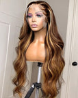 human hair wigs 13x4 hd lace frontal honey blonde body wave for black women