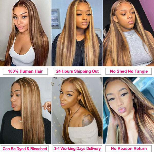 virgin hair ombre honey blonde silky straight human hair bundles