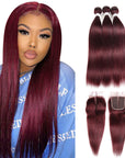 qvr 99j body silky straight human hair bundles with frontal closure brazilian human hair weave