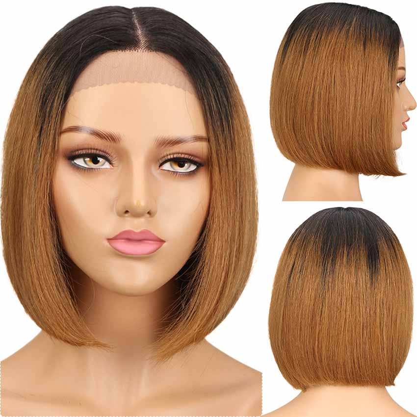 10" lace front bob wigs for black women’s everyday glam