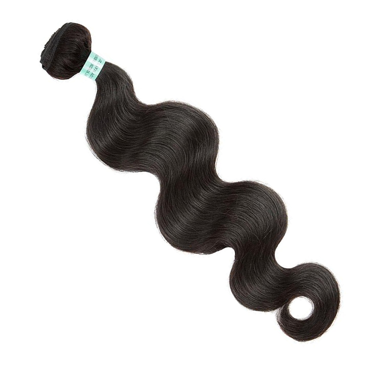 machine weft body wave natural black human hair bundles 1pc