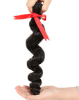 natural black loose wave human hair bundles hair weave