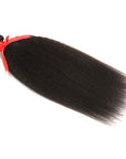 high quality natural black kinky straight human hair bundles 1pc