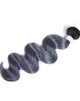ombre haze blue body wave virgin human hair bundles 1pc