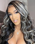 qvr hd lace wigs 4x4 lace frontal platinum blonde wig for black women