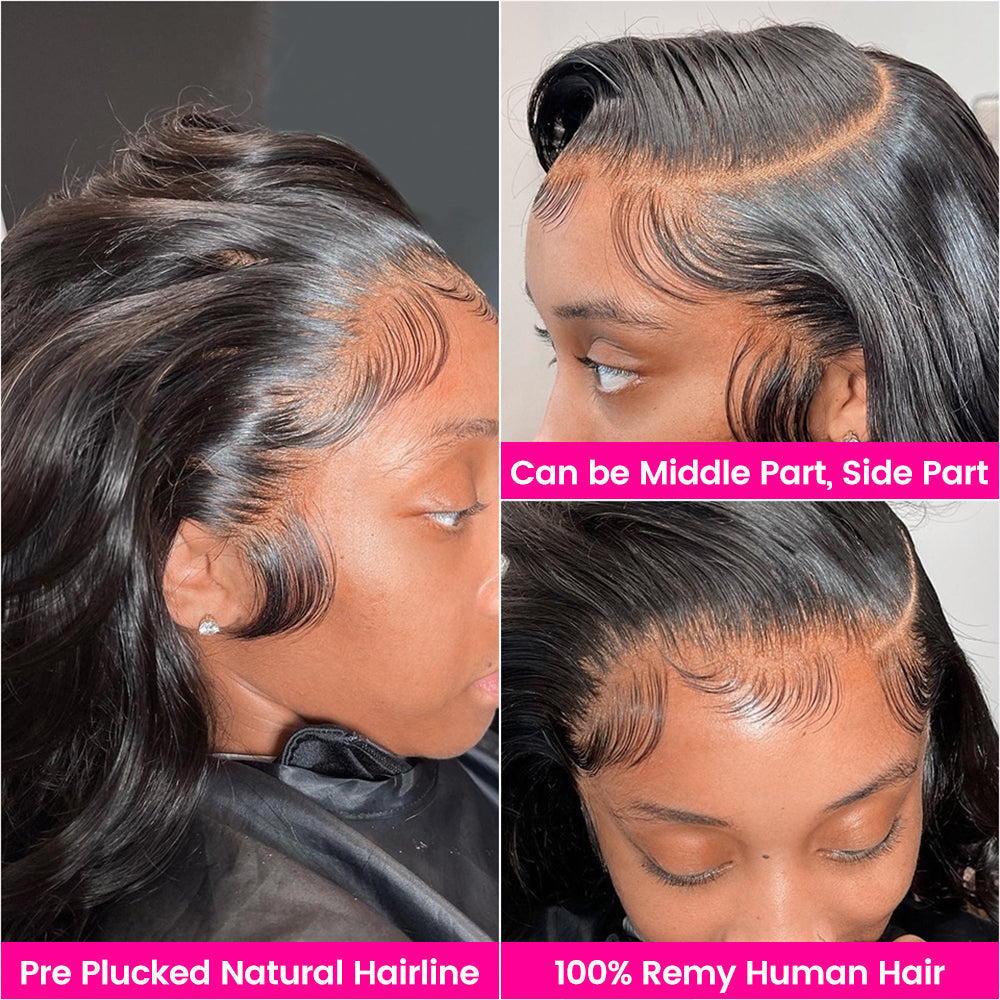 qvr wigs 13x4 hd lace frontal body wave undetectable lace human hair wigs for black women