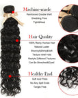advantages of natural black water wave raw hair bundles