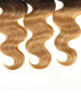no split end body wave t1b/4/27 ombred human hair bundles