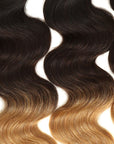 high quality body wave t1b/4/27 ombred human hair bundles